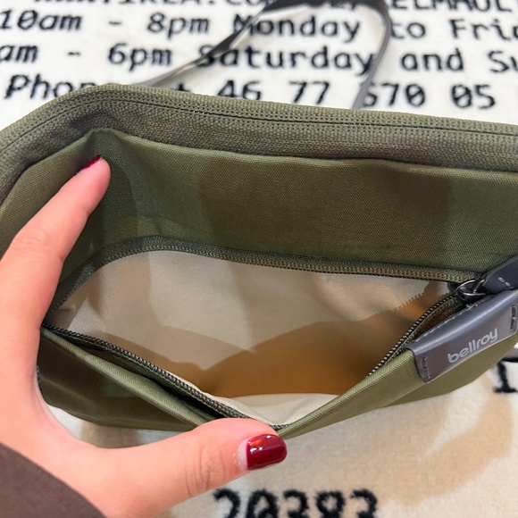 Bellroy City Pouch Plus Crossbody Bag - Ranger Green. - Picture 2 of 12